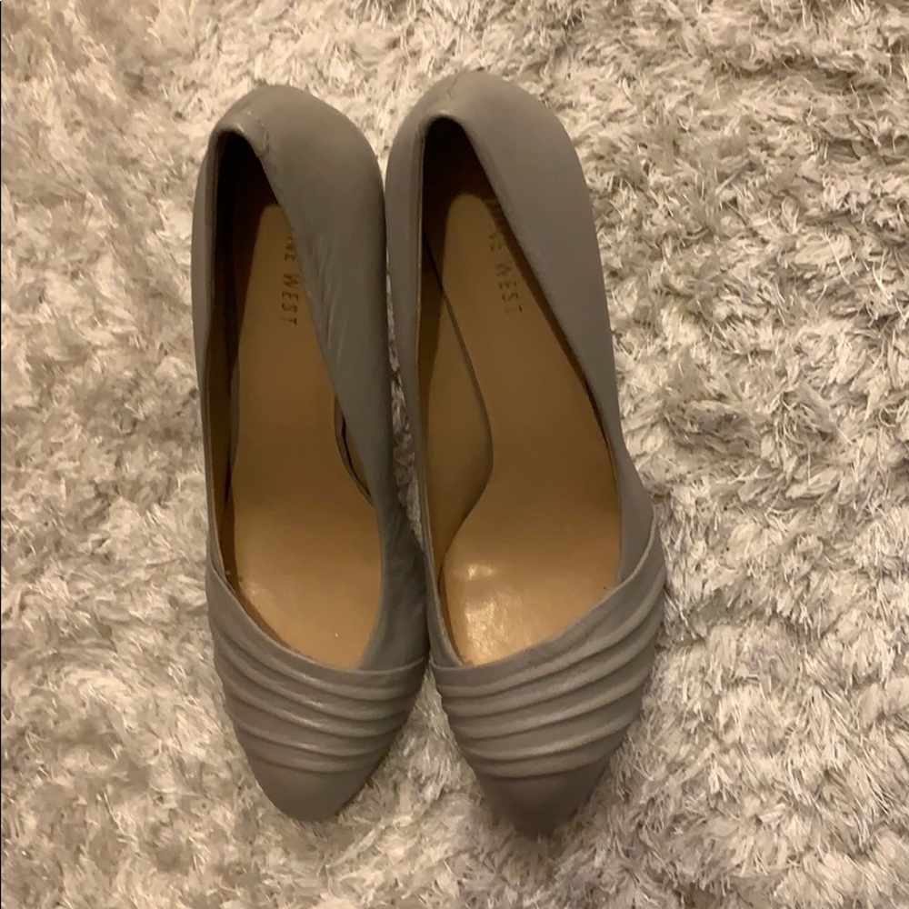 Nine West Light Gray Heels